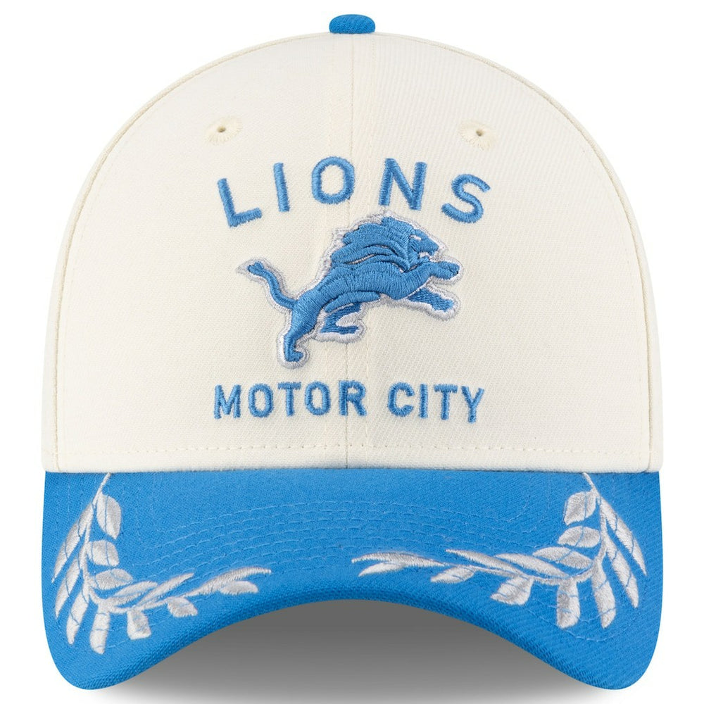 Detroit Lions New Era 2025 NFL Draft 39THIRTY Flex Hat - Cream/Blue online