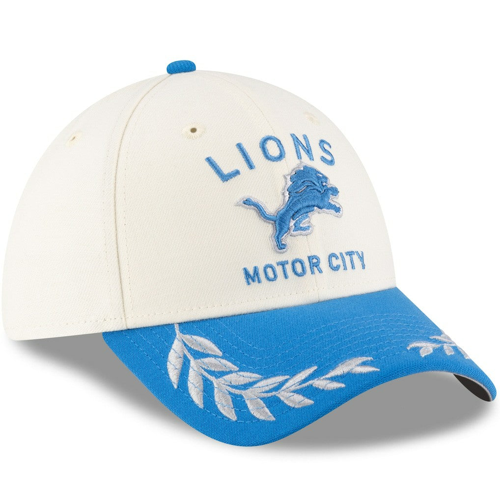 Detroit Lions New Era 2025 NFL Draft 39THIRTY Flex Hat - Cream/Blue online