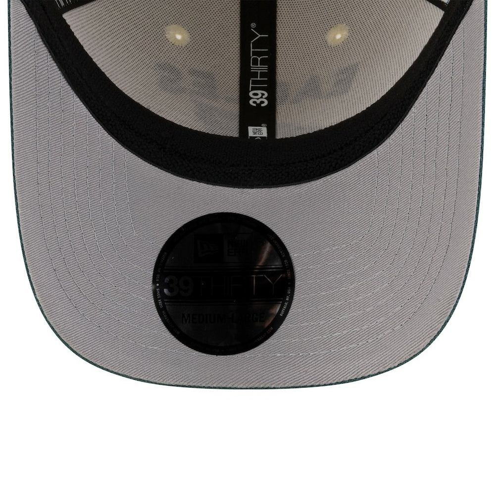 Philadelphia Eagles New Era 2025 NFL Draft 39THIRTY Flex Hat - Cream/Midnight Green cheap