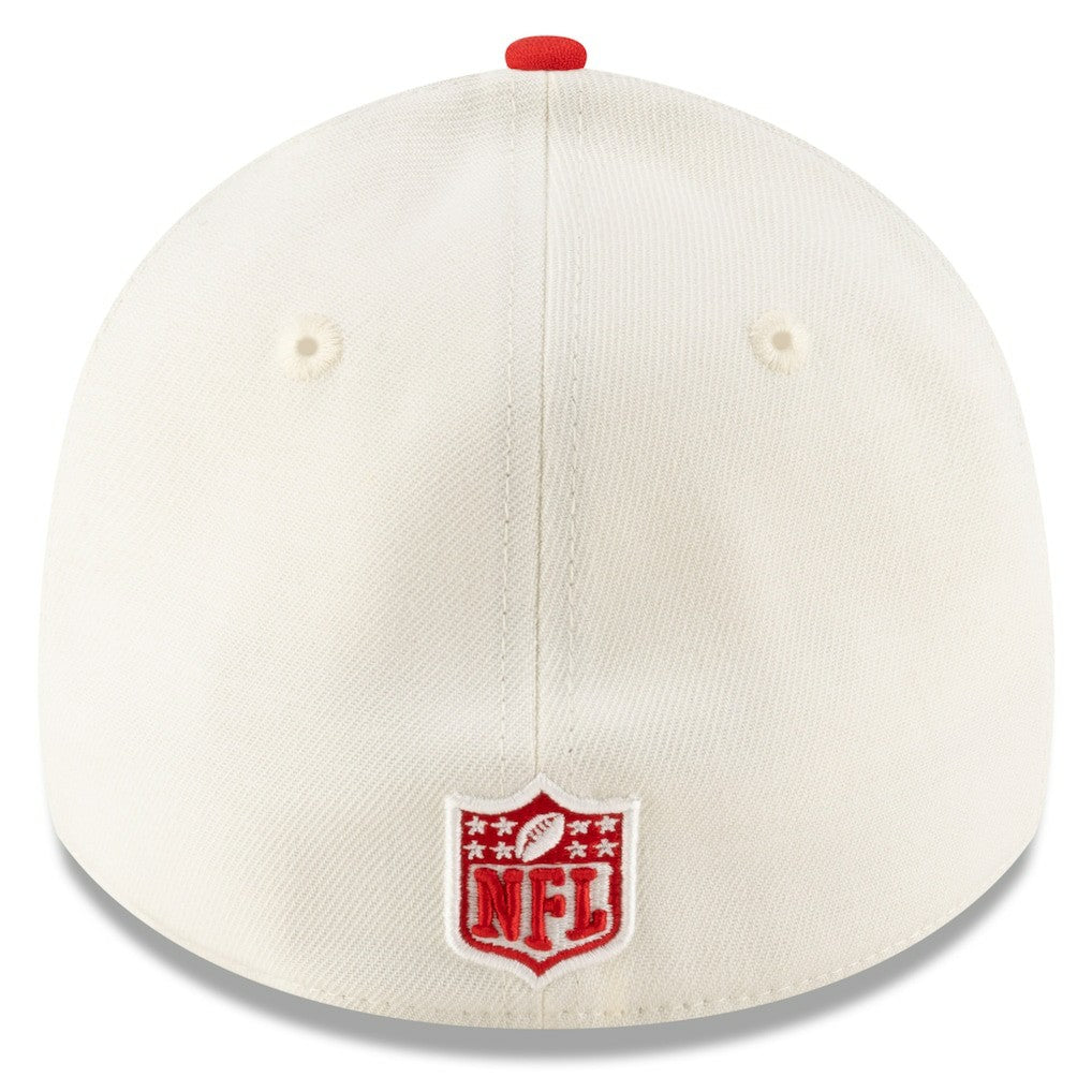 Kansas City Chiefs New Era 2025 NFL Draft 39THIRTY Flex Hat - Cream/Red outlet