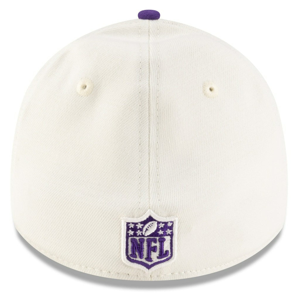 Minnesota Vikings New Era 2025 NFL Draft 39THIRTY Flex Hat - Cream/Purple discount