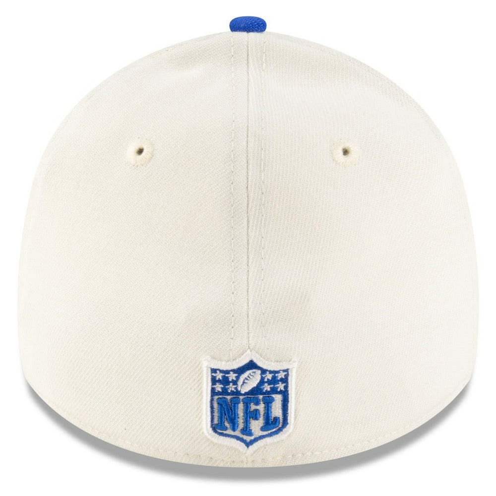 Los Angeles Rams New Era 2025 NFL Draft 39THIRTY Flex Hat - Cream/Royal sale
