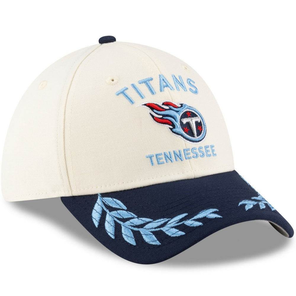 Tennessee Titans New Era 2025 NFL Draft 39THIRTY Flex Hat - Cream/Navy online