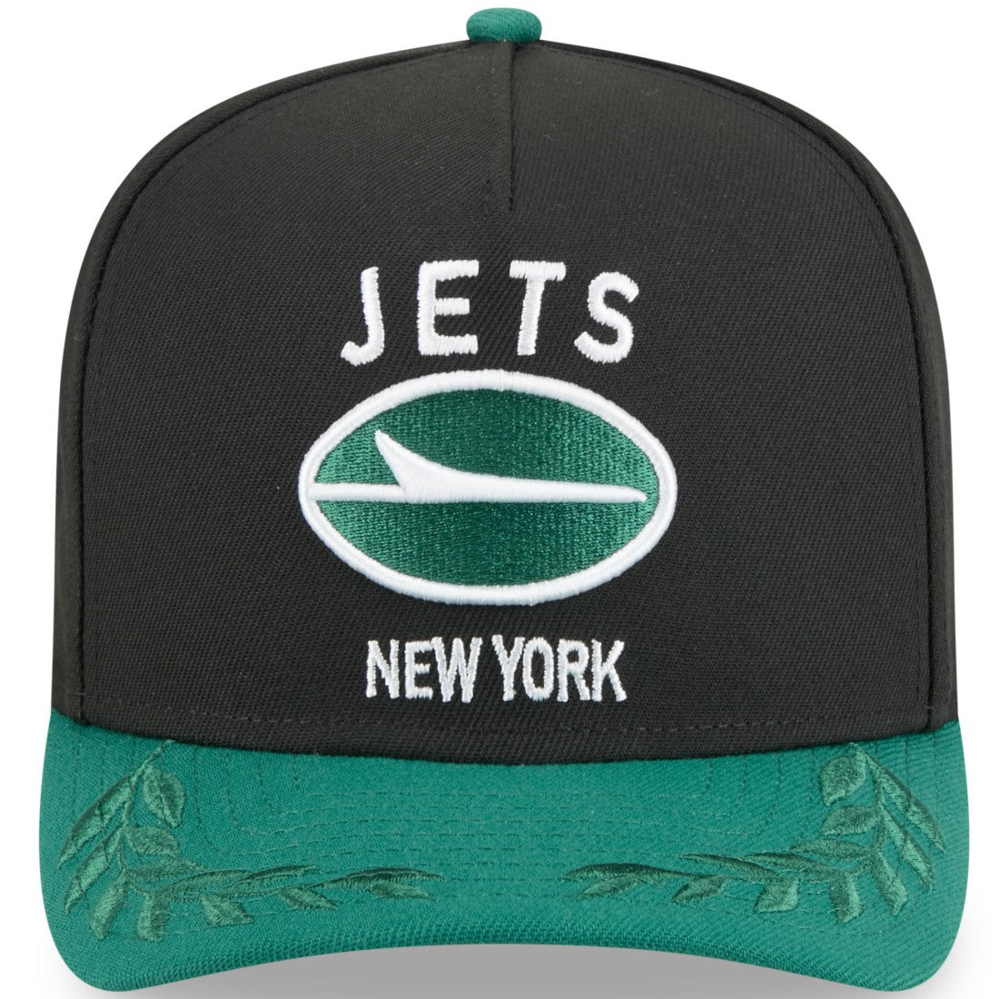New York Jets New Era Youth 2025 NFL Draft A-Frame 9FIFTY Snapback Hat - Black/Green discount