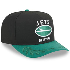 New York Jets New Era Youth 2025 NFL Draft A-Frame 9FIFTY Snapback Hat - Black/Green discount