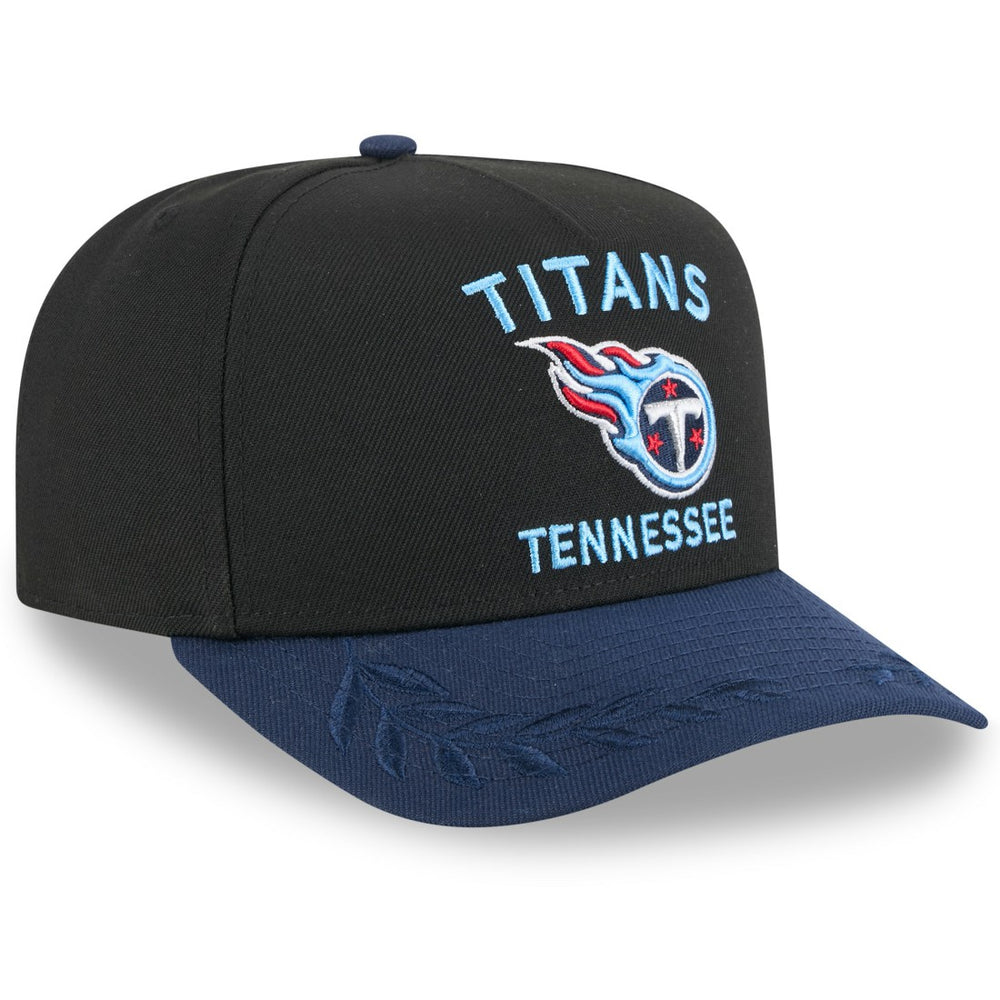 Tennessee Titans New Era Youth 2025 NFL Draft A-Frame 9FIFTY Snapback Hat - Black/Navy sale