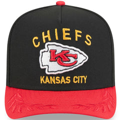 Kansas City Chiefs New Era Youth 2025 NFL Draft A-Frame 9FIFTY Snapback Hat - Black/Red discount