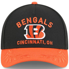 Cincinnati Bengals New Era Youth 2025 NFL Draft 9FORTY A-Frame M-Crown Adjustable Hat - Black/Orange online