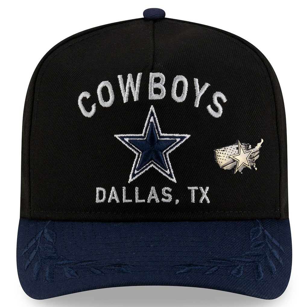 Dallas Cowboys New Era 2025 NFL Draft On Stage A-Frame 59FIFTY Fitted Hat - Black/Navy discount