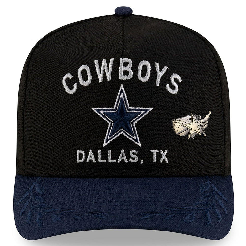 Dallas Cowboys New Era 2025 NFL Draft On Stage A-Frame 59FIFTY Fitted Hat - Black/Navy discount