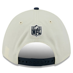 Dallas Cowboys New Era 2025 NFL Draft 9FORTY A-Frame M-Crown Adjustable Hat - Cream/Navy outlet