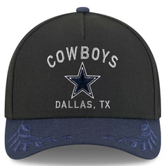Dallas Cowboys New Era 2025 NFL Draft 39THIRTY Flex Hat - Black/Navy discount