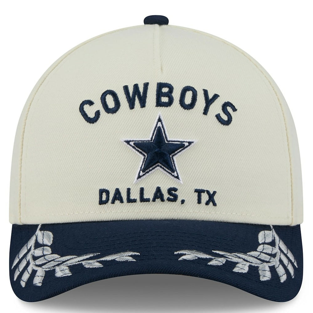 Dallas Cowboys New Era 2025 NFL Draft 39THIRTY Flex Hat - Cream/Navy discount