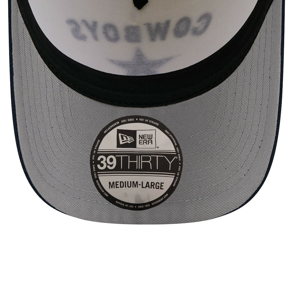 Dallas Cowboys New Era 2025 NFL Draft 39THIRTY Flex Hat - Cream/Navy discount