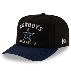 Dallas Cowboys New Era Youth 2025 NFL Draft A-Frame 9FIFTY Snapback Hat - Black/Navy for sale