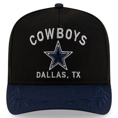 Dallas Cowboys New Era Youth 2025 NFL Draft A-Frame 9FIFTY Snapback Hat - Black/Navy for sale