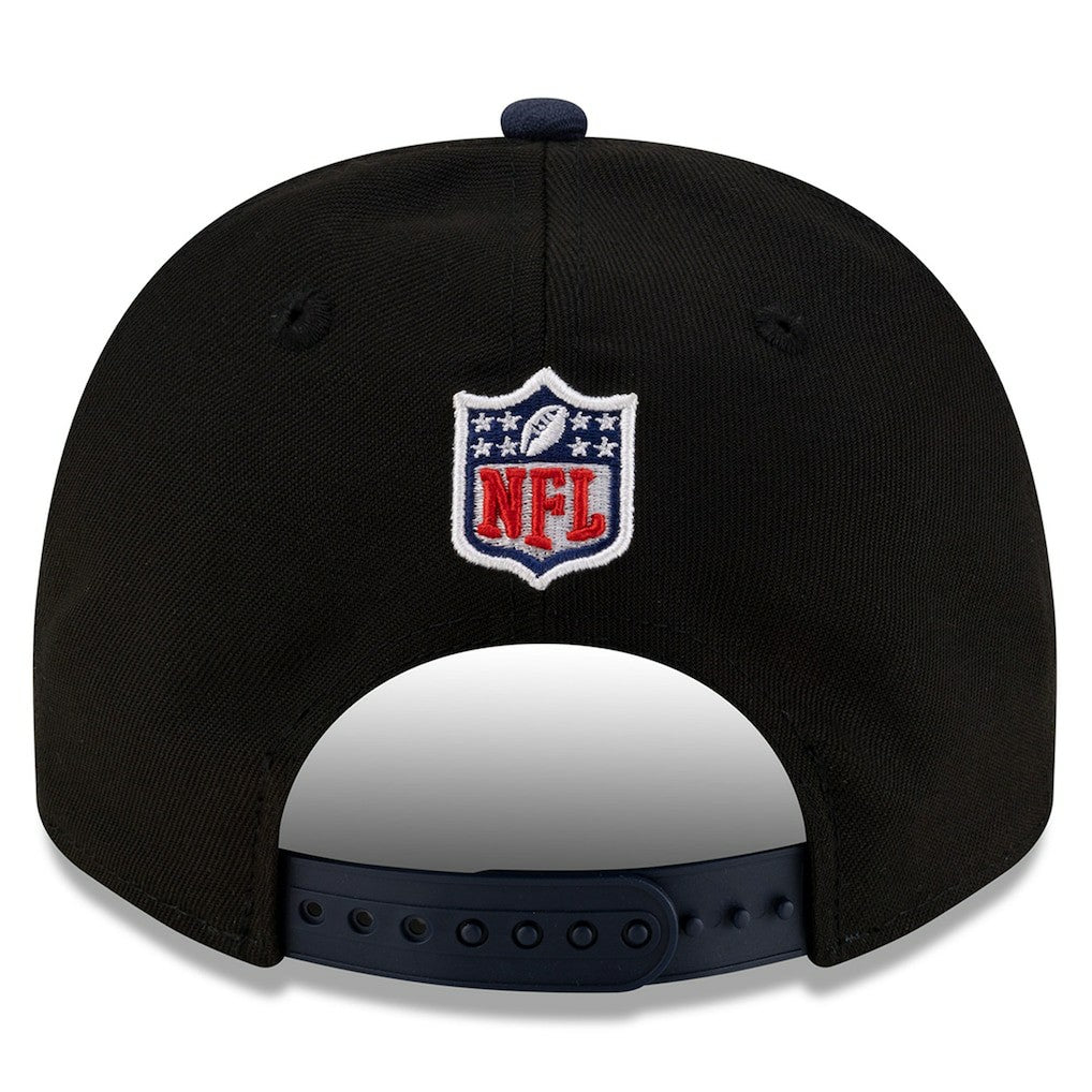 Dallas Cowboys New Era Youth 2025 NFL Draft A-Frame 9FIFTY Snapback Hat - Black/Navy for sale