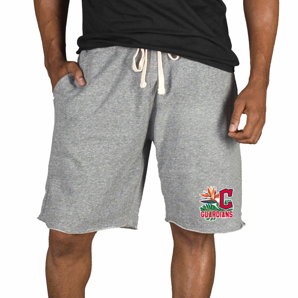 Cleveland Guardians Concepts Sport Mainstream Tri-Blend Shorts - Gray