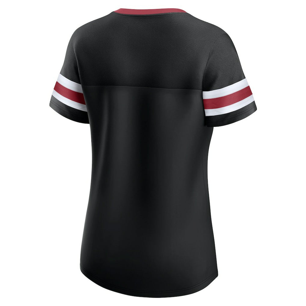 Arizona Cardinals Women's Original State Lace-Up T-Shirt - Black sale