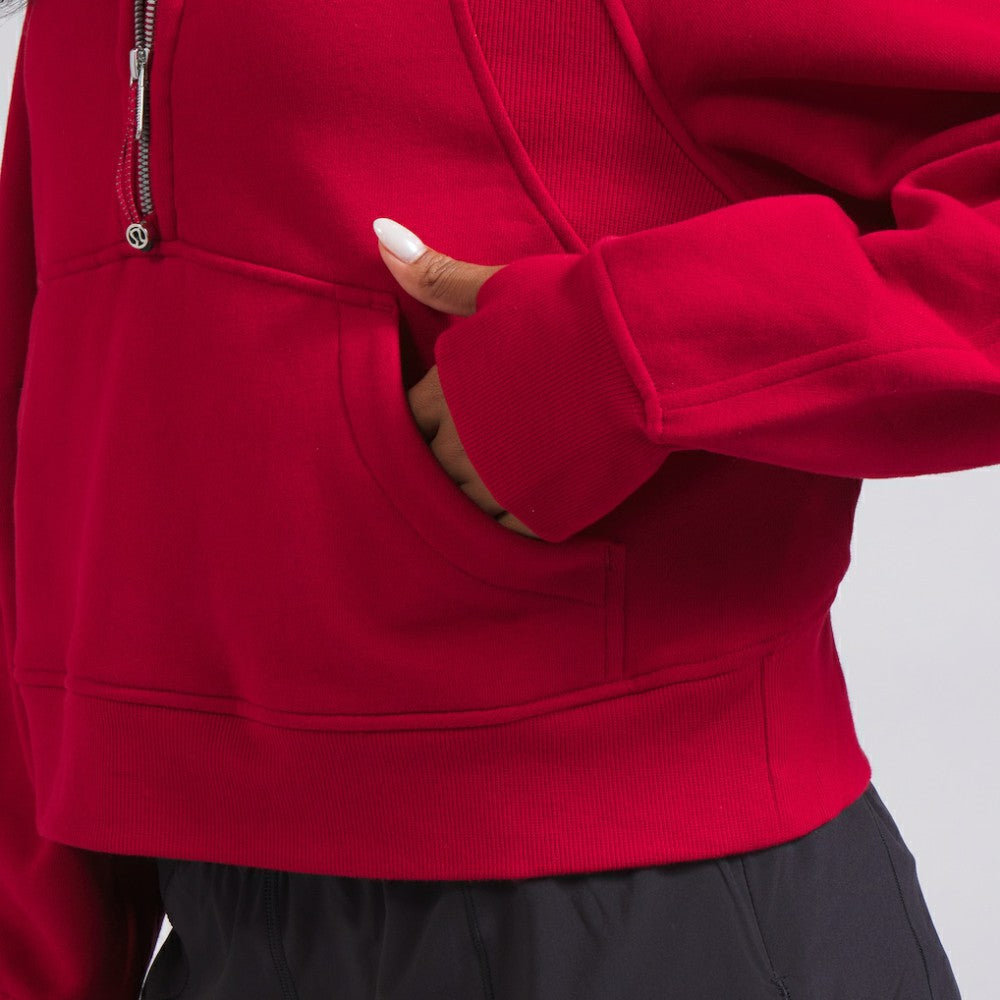 Montreal Canadiens lululemon Women's Scuba Oversized Half-Zip Hoodie True Red