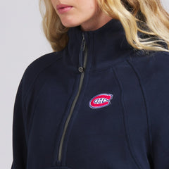 Montreal Canadiens lululemon Women's Scuba Oversized Half-Zip Hoodie True Navy