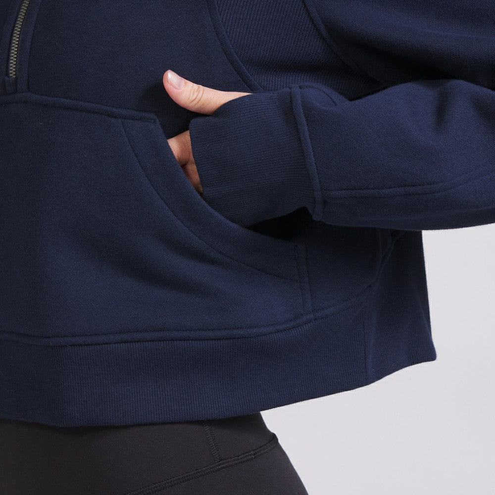 Montreal Canadiens lululemon Women's Scuba Oversized Half-Zip Hoodie True Navy