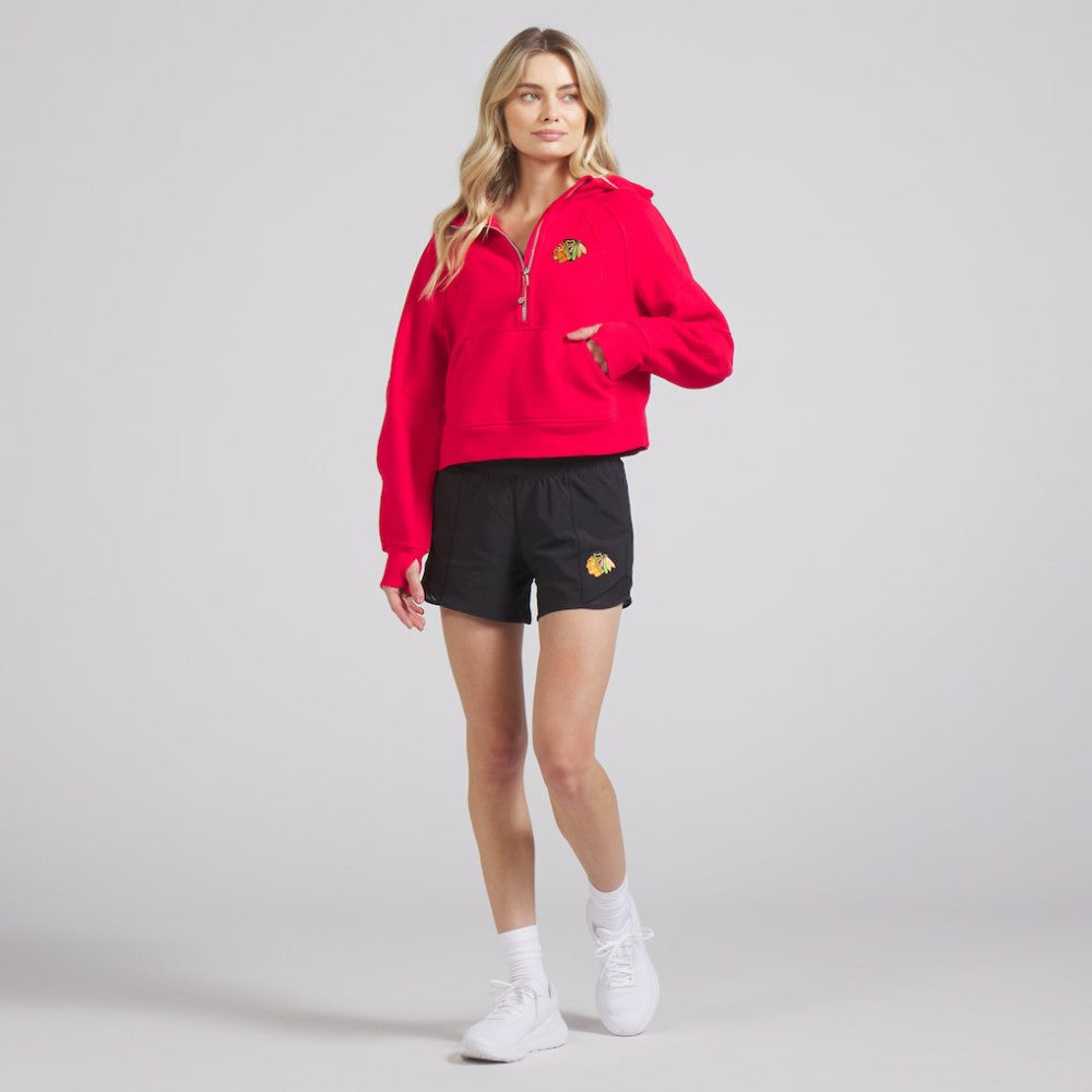 Chicago Blackhawks lululemon Women's Scuba Oversized Half-Zip Hoodie True Red