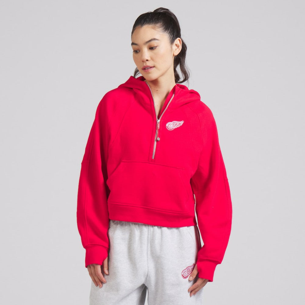 Detroit Red Wings lululemon Women's Scuba Oversized Half-Zip Hoodie True Red