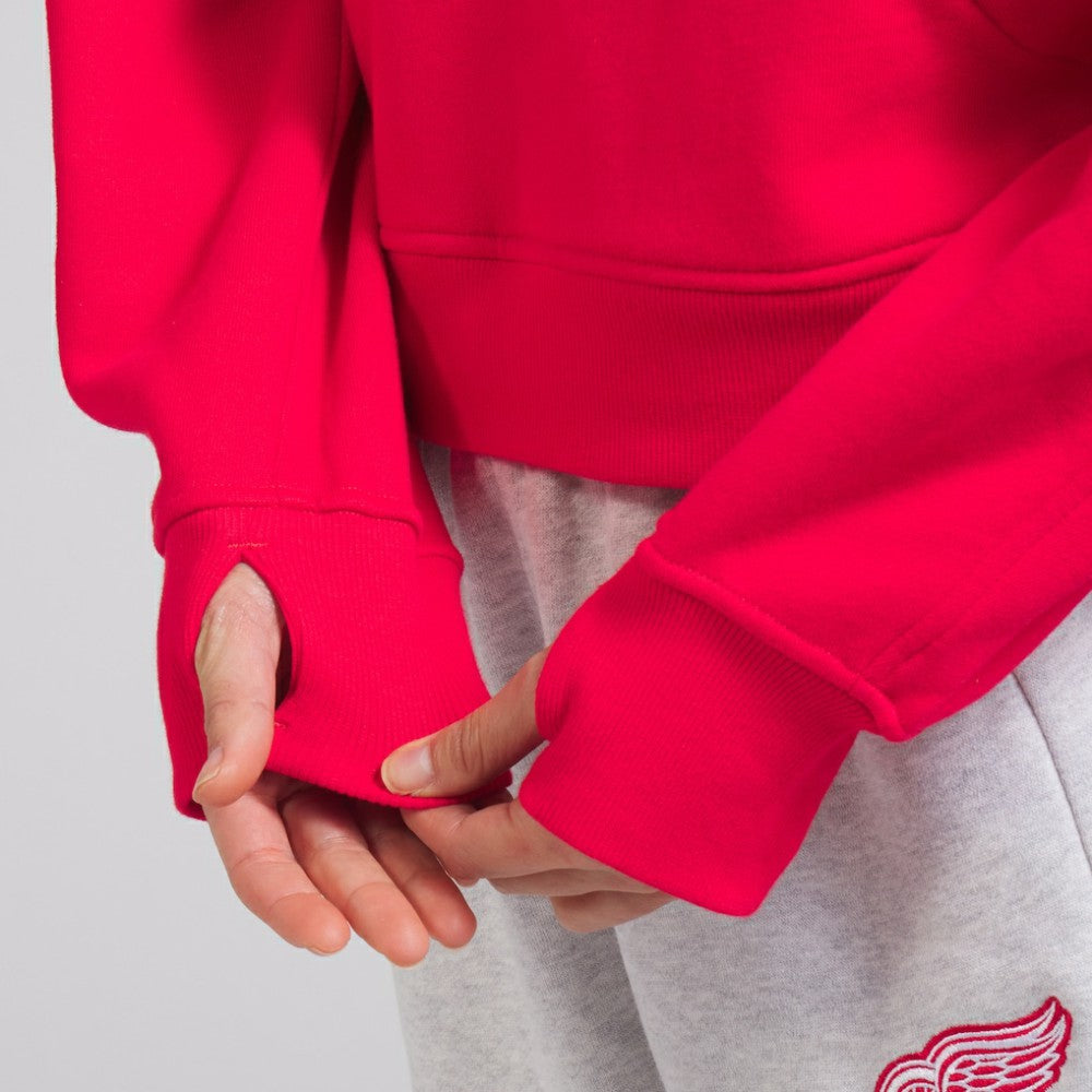 Detroit Red Wings lululemon Women's Scuba Oversized Half-Zip Hoodie True Red