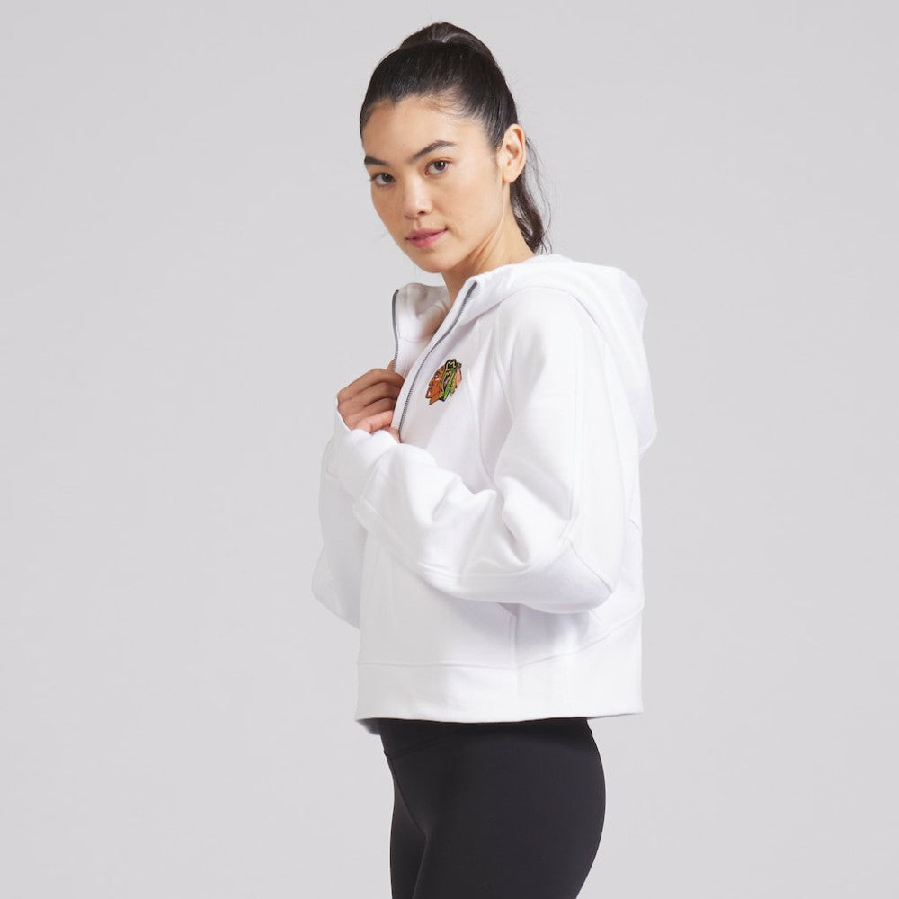 Chicago Blackhawks lululemon Women's Scuba Oversized Half-Zip Hoodie White