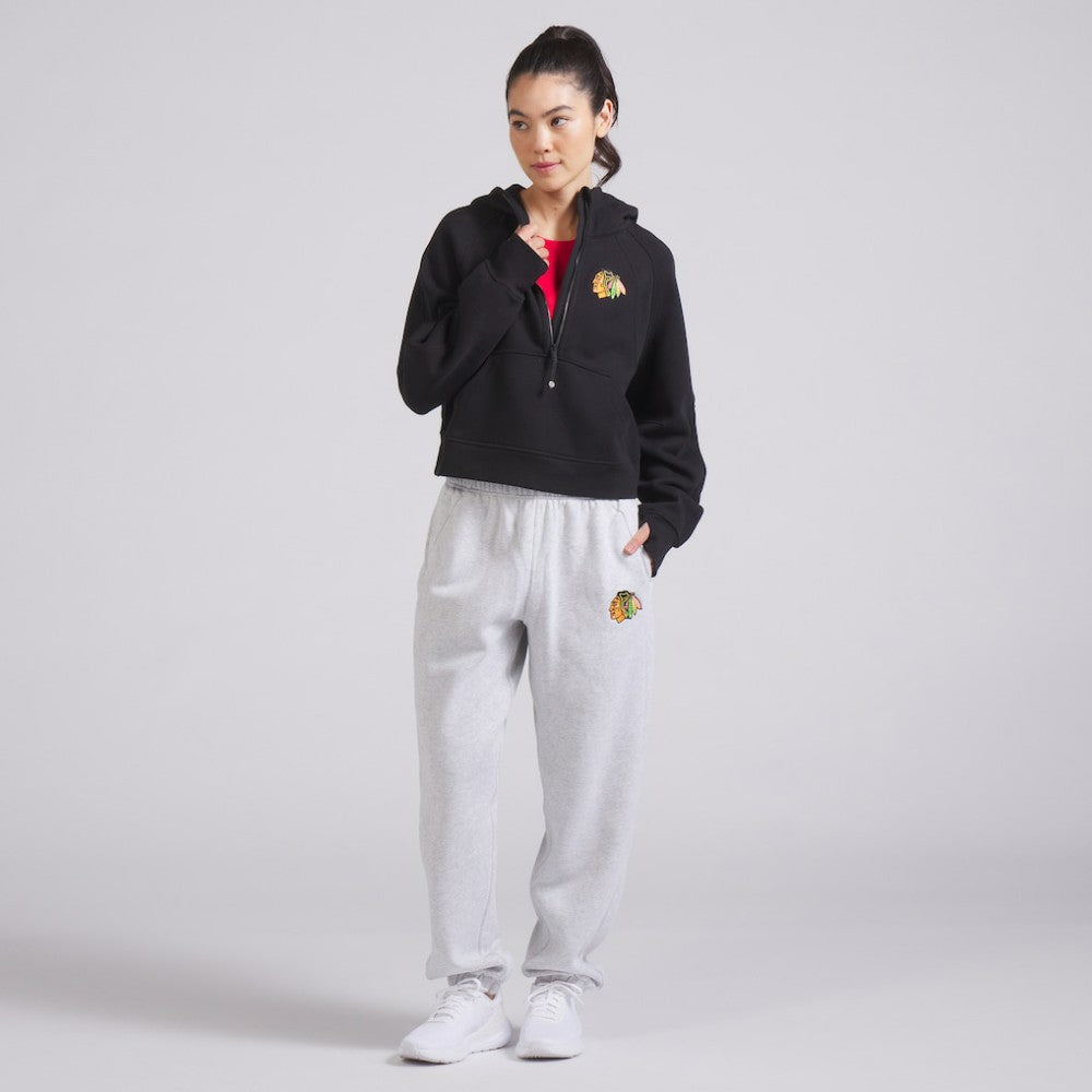 Chicago Blackhawks lululemon Women's Scuba Oversized Half-Zip Hoodie Black