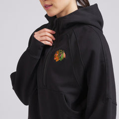 Chicago Blackhawks lululemon Women's Scuba Oversized Half-Zip Hoodie Black