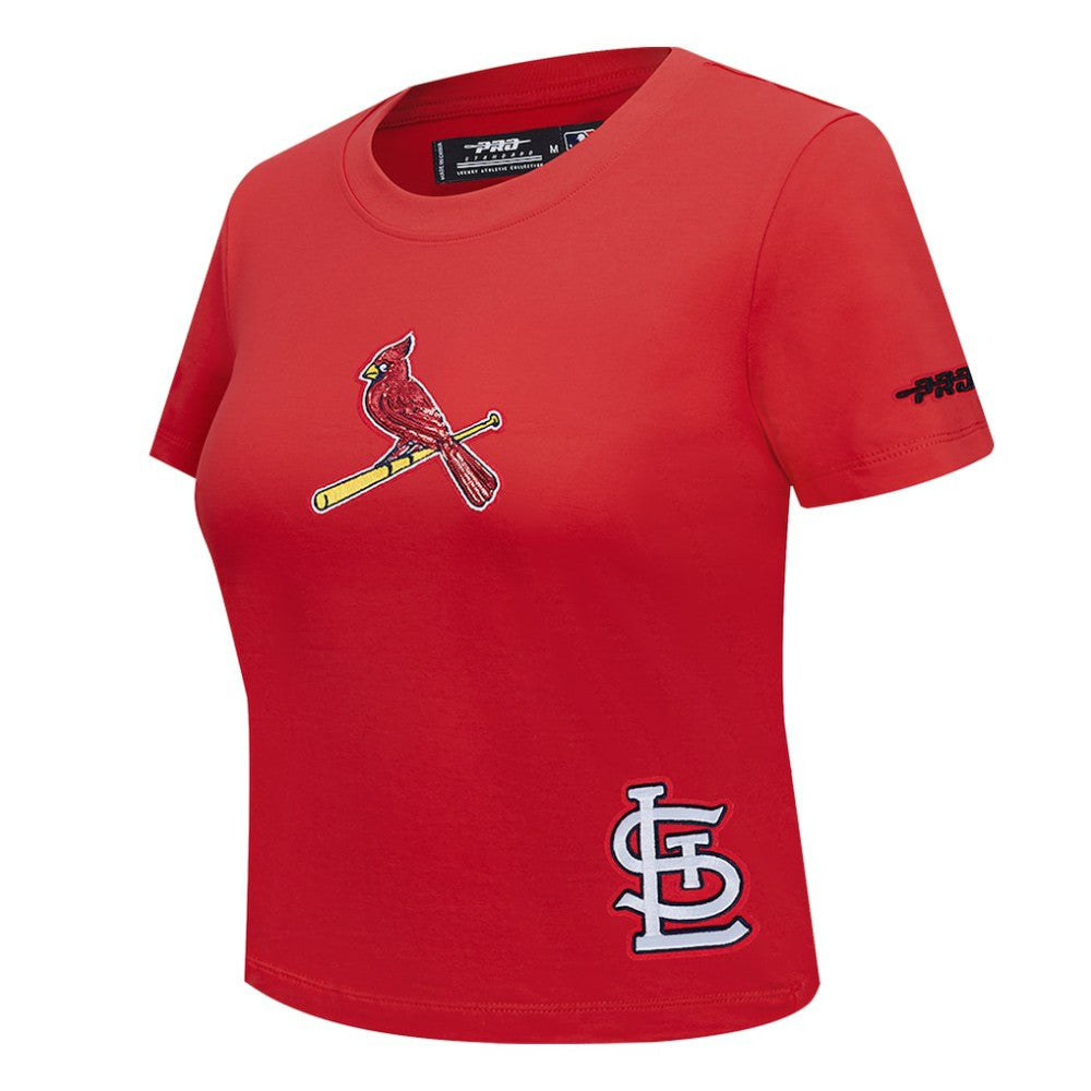 St. Louis Cardinals Pro Standard Women's Game Day Classics Baby Doll Cropped T-Shirt - Red