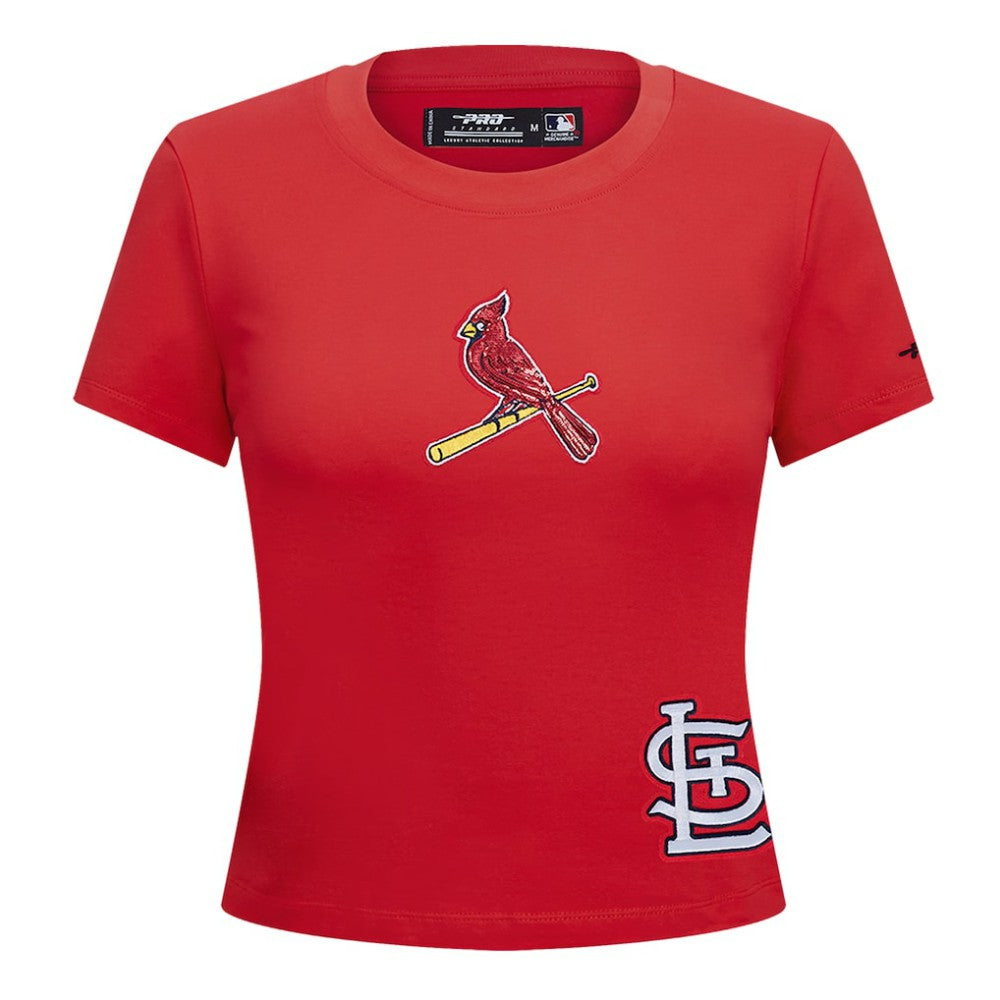 St. Louis Cardinals Pro Standard Women's Game Day Classics Baby Doll Cropped T-Shirt - Red