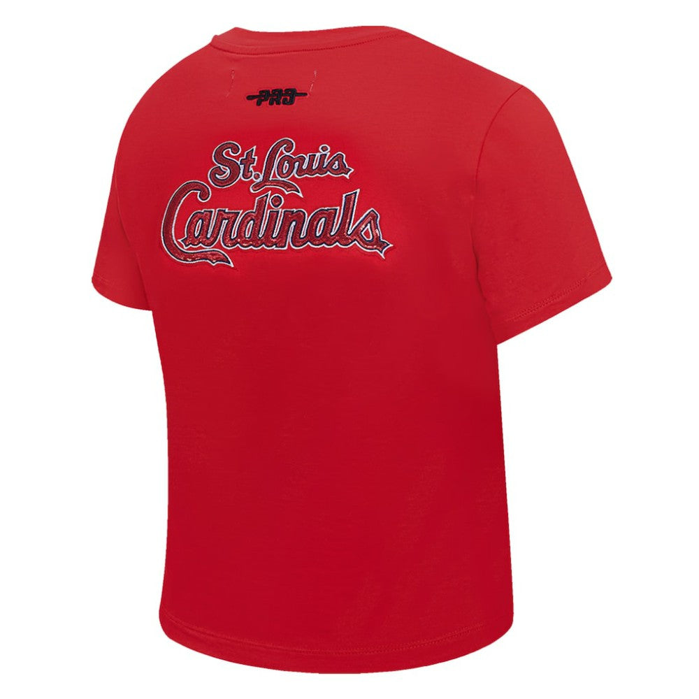 St. Louis Cardinals Pro Standard Women's Game Day Classics Baby Doll Cropped T-Shirt - Red