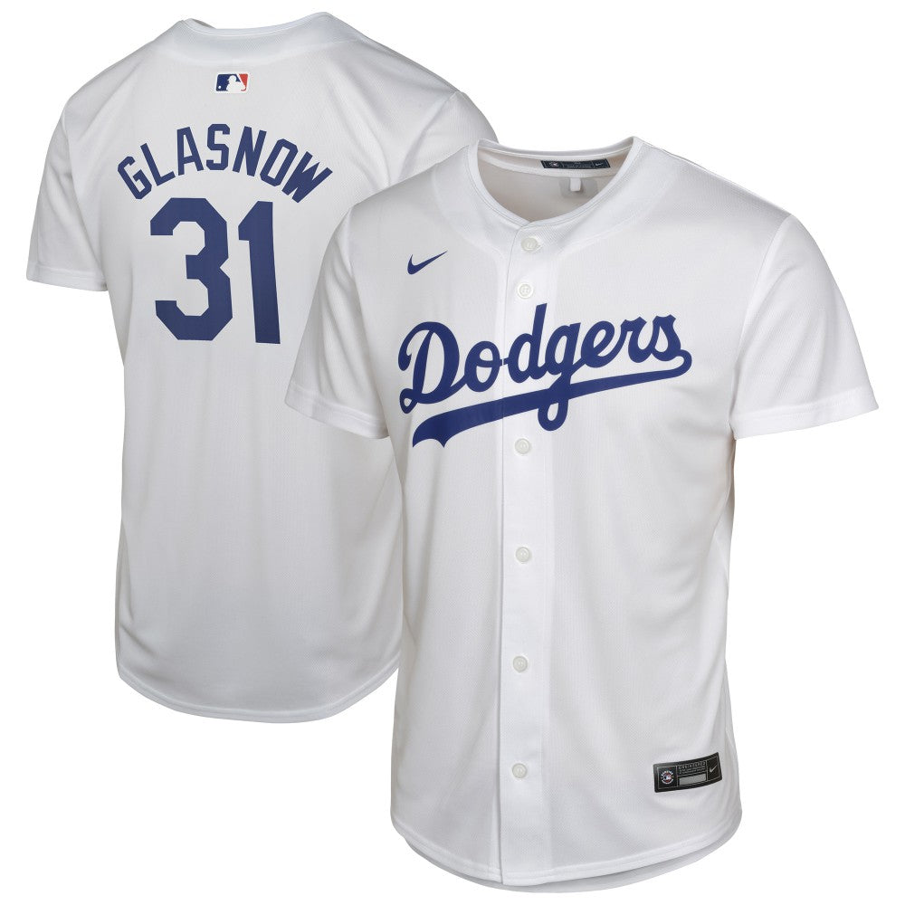 Tyler Glasnow Los Angeles Dodgers Youth Home Player Game Jersey - White | Nike