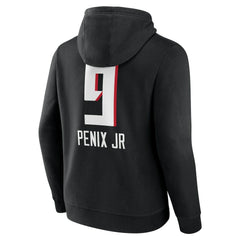 Michael Penix Jr. Atlanta Falcons Name & Number Team Wordmark Pullover Hoodie - Black sale