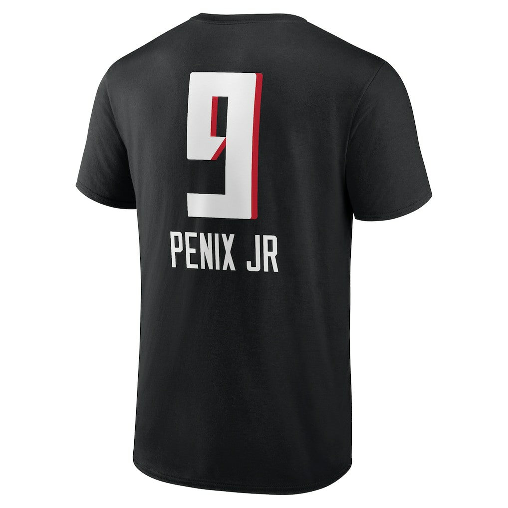 Michael Penix Jr. Atlanta Falcons Name & Number Team Wordmark T-Shirt - Black outlet