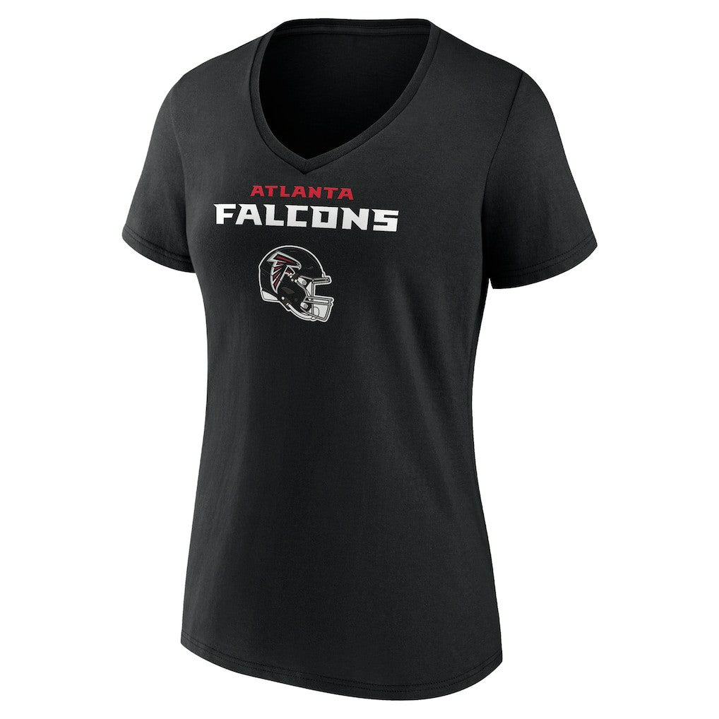 Michael Penix Jr. Atlanta Falcons Women's Name & Number Team Wordmark V-Neck T-Shirt - Black on sale