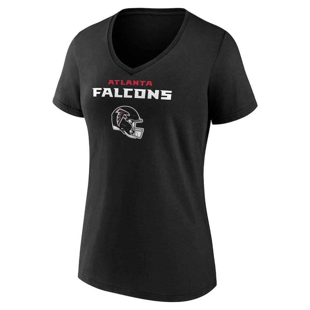 Michael Penix Jr. Atlanta Falcons Women's Name & Number Team Wordmark V-Neck T-Shirt - Black on sale