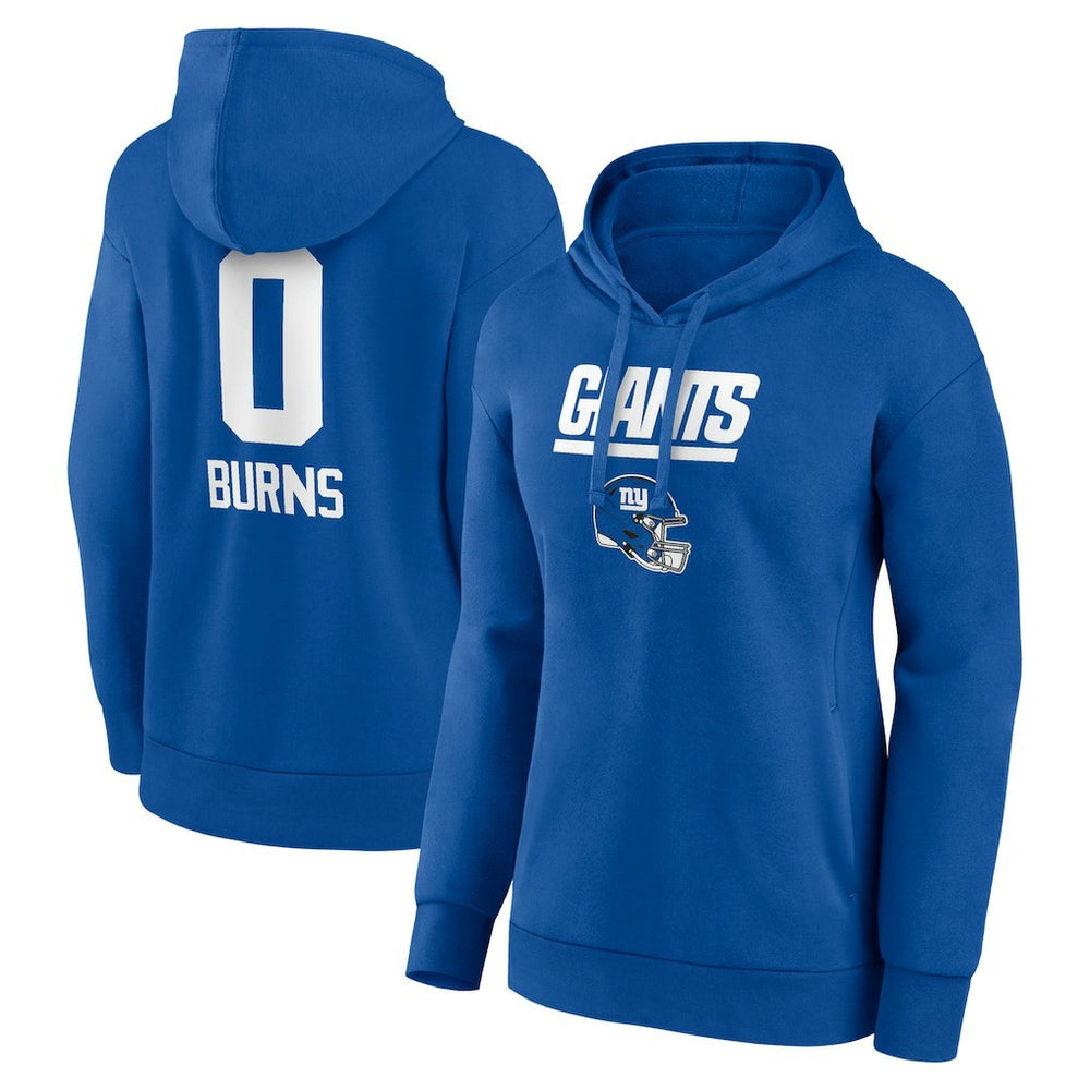 Brian Burns New York Giants Women's Name & Number Team Wordmark Pullover Hoodie - Royal sale