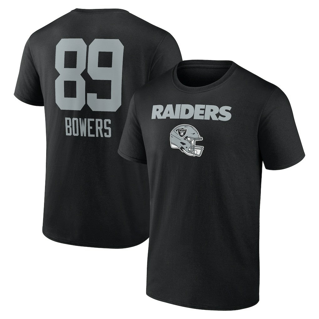 Brock Bowers Las Vegas Raiders Name & Number Team Wordmark T-Shirt - Black on sale