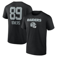 Brock Bowers Las Vegas Raiders Name & Number Team Wordmark T-Shirt - Black on sale