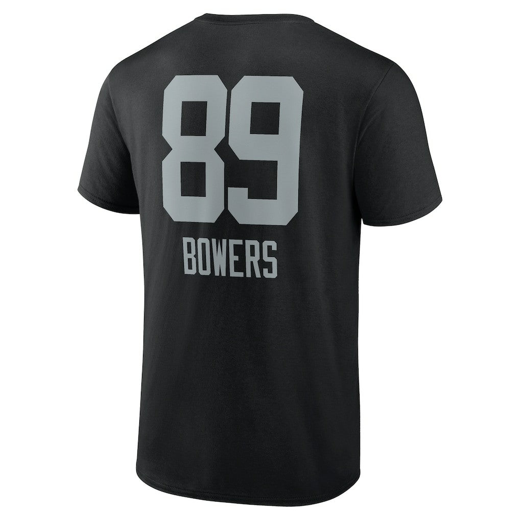 Brock Bowers Las Vegas Raiders Name & Number Team Wordmark T-Shirt - Black on sale