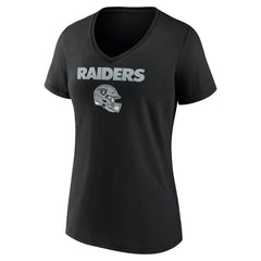 Brock Bowers Las Vegas Raiders Women's Name & Number Team Wordmark V-Neck T-Shirt - Black on sale