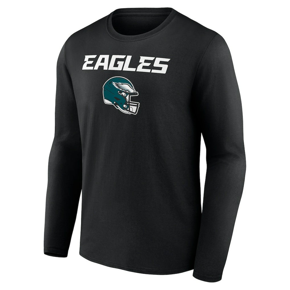 Saquon Barkley Philadelphia Eagles Name & Number Team Wordmark Long Sleeve T-Shirt - Black online