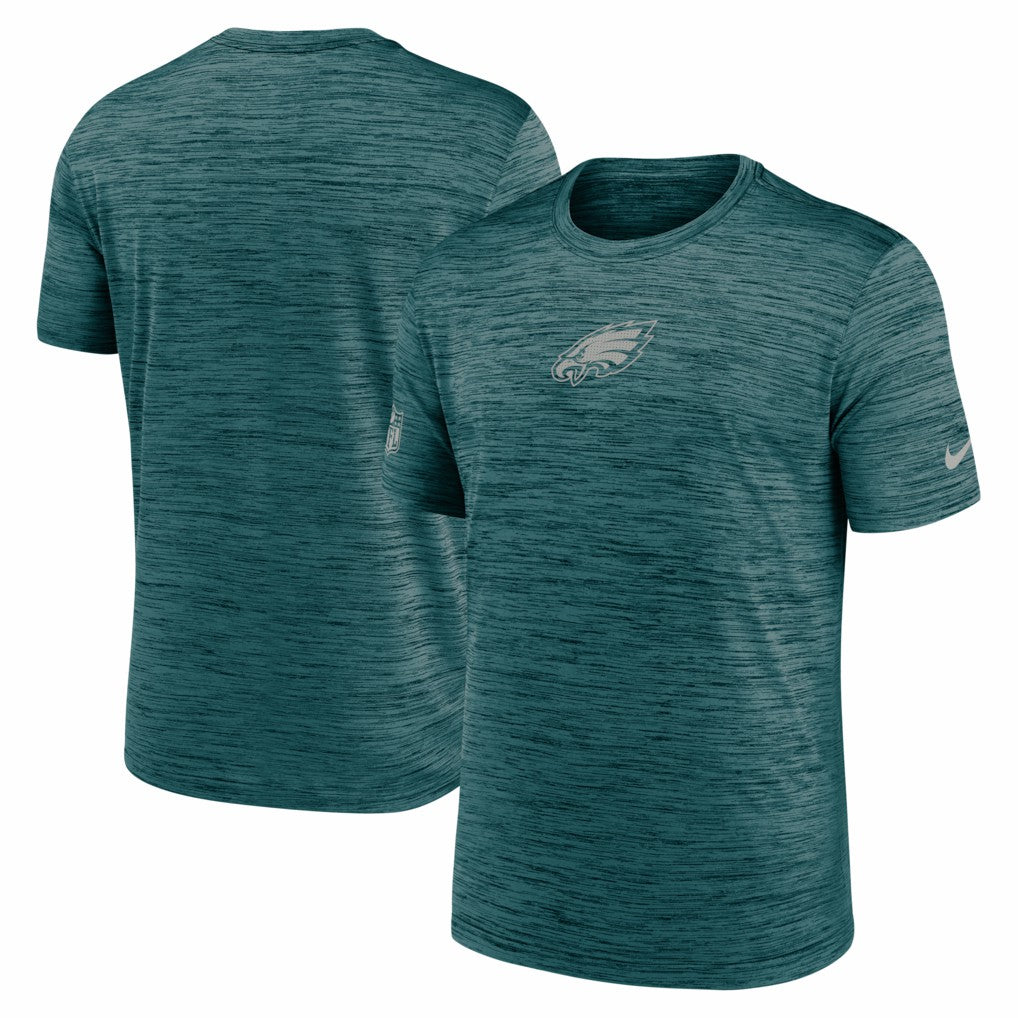 Philadelphia Eagles Big & Tall Sideline Velocity Performance T-Shirt - Midnight Green | Nike on sale