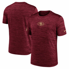 San Francisco 49ers Big & Tall Sideline Velocity Performance T-Shirt - Scarlet | Nike for sale