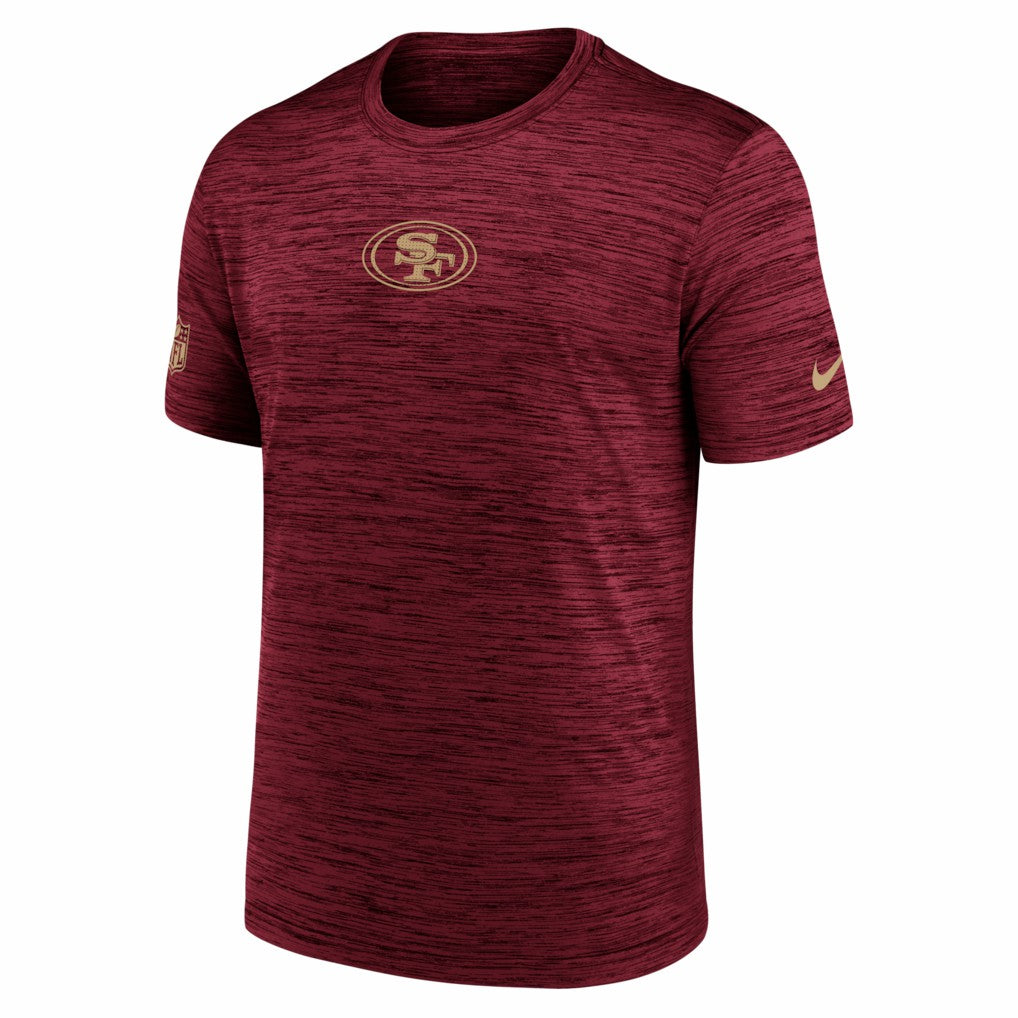 San Francisco 49ers Big & Tall Sideline Velocity Performance T-Shirt - Scarlet | Nike for sale