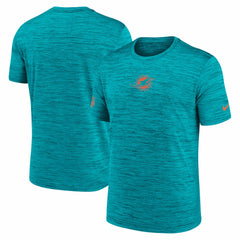 Miami Dolphins Big & Tall Sideline Velocity Performance T-Shirt - Aqua | Nike on sale